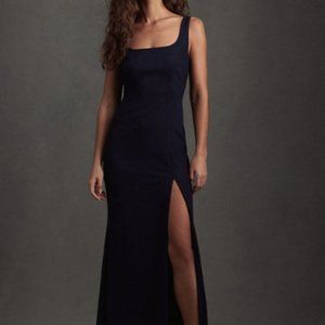 BHLDN Catarina Crepe Maxi Dress in Midnight
